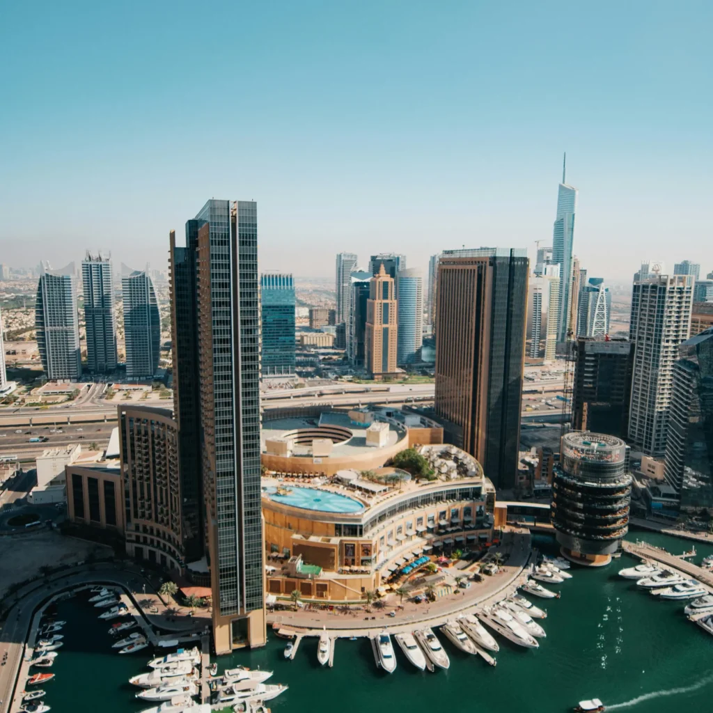 Shopping Destinations in Dubai Areal View